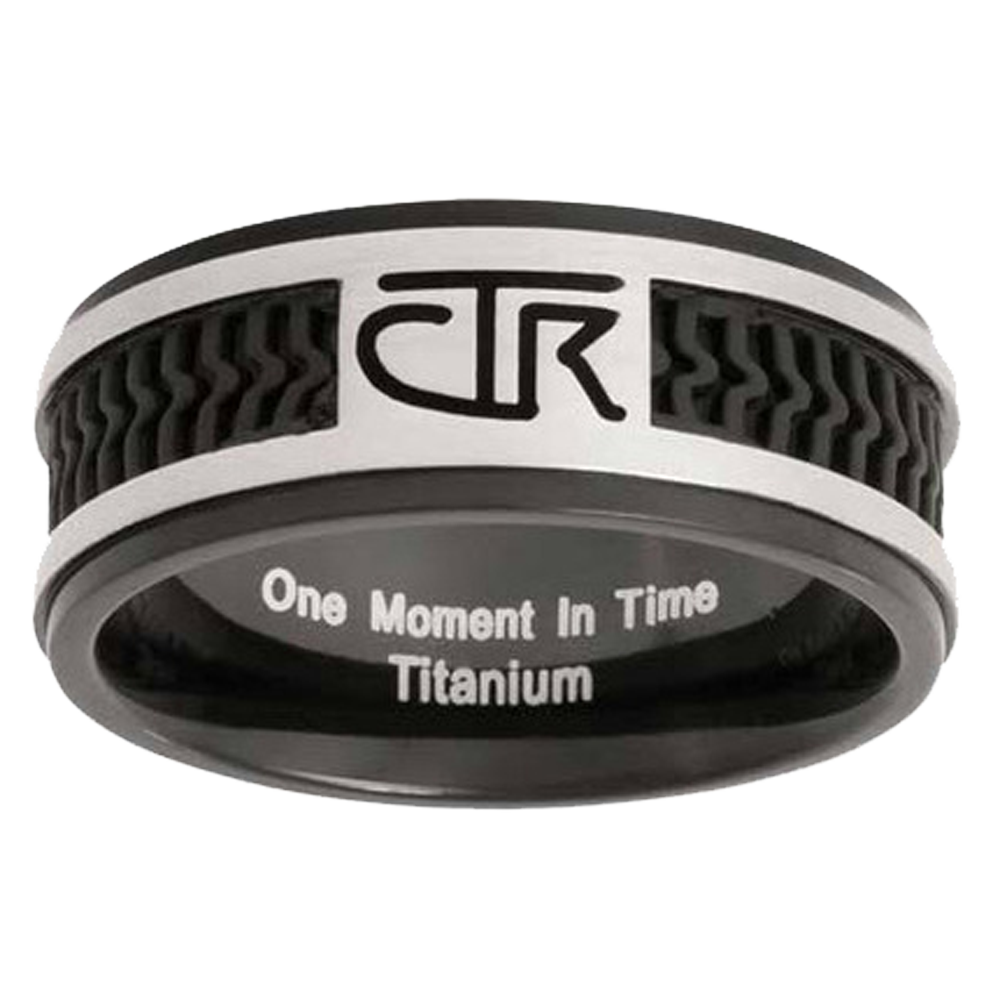 Black Titanium CTR Ring - Deseret Book