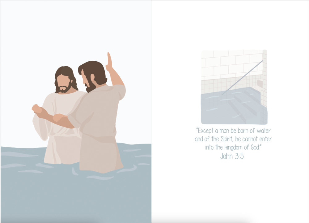 Jesus Set the Example Baptism Card Deseret Book